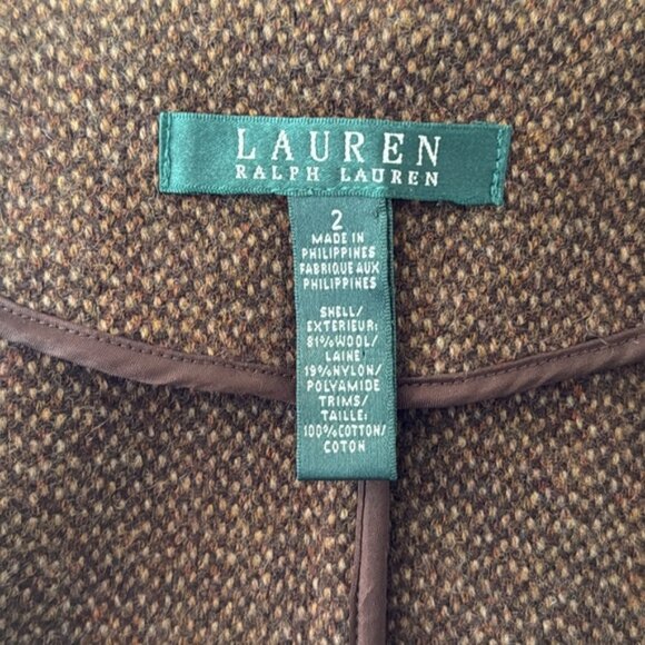 Vintage Ralph Lauren Brown Tweed Blazer - Picture 12 of 13